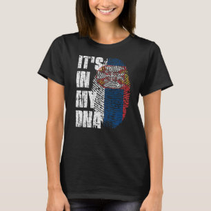 T-shirt C'est dans mon Adn Serbie Drapeau serbe