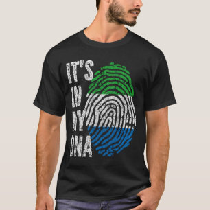 T-shirt C'EST DANS MON ADN Sierra Leone Drapeau Hommes Fem