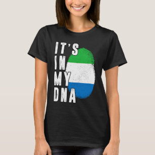 T-shirt C'Est Dans Mon ADN Sierra Leone Fière Drapeau Nati