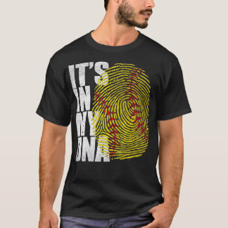 T-shirt C'Est Dans Mon ADN Softball Lover Drôle Doigt Soft