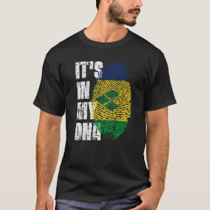 T-shirt C'Est Dans Mon Adn St Vincent & Grenadines Les Rac