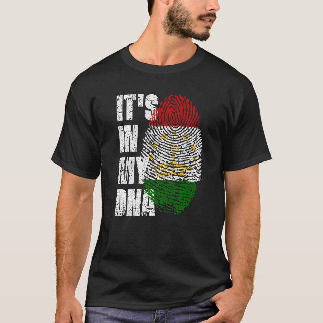 T-shirt C'est dans mon Adn Tadjikistan Drapeau Tajikistani (Devant)