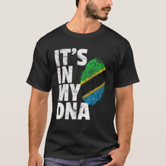 T-shirt C'EST DANS MON ADN Tanzanie Drapeau de la fierté o