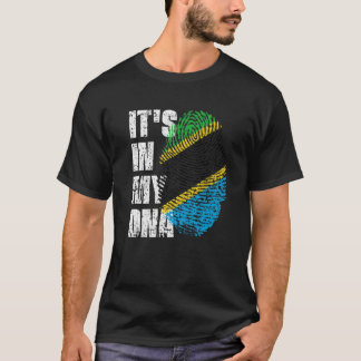 T-shirt C'est dans mon ADN Tanzanie Drapeau tanzanien Tanz