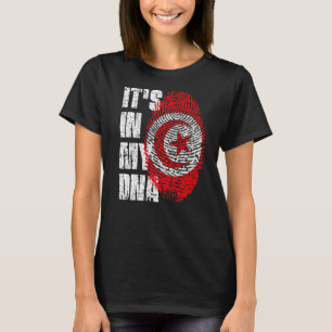 T-shirt C'est dans mon Adn Tunisie Drapeau tunisien