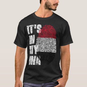 T-shirt C'EST DANS MON ADN Yemen Flag Boy Girl Gift