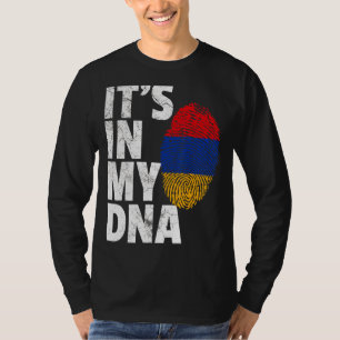 T-shirt C'est dans mon Adna Arménie Drapeau Hommes Femmes
