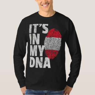 T-shirt C'est dans mon Adna Autriche Drapeau Hommes Femmes