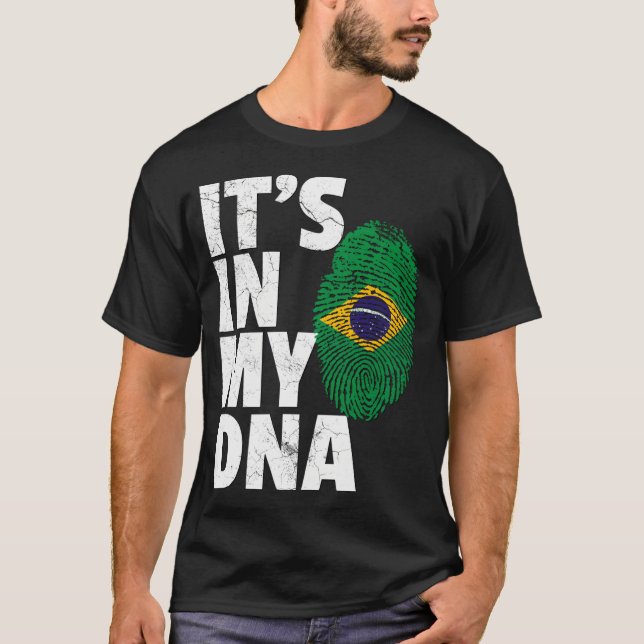 T-shirt C'est dans mon Adna Brésil La Fierté du drapeau br (Devant)
