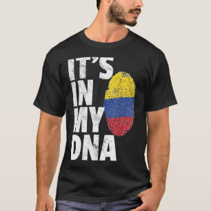 T-shirt C'est dans mon Adna Colombie drapeau souvenir