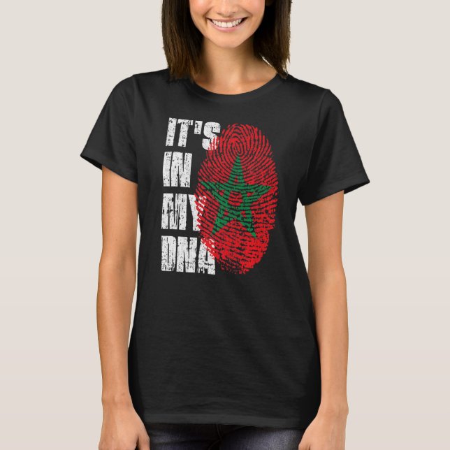 T-shirt C'est dans mon Adna Maroc Drapeau marocain (Devant)