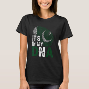 T-shirt C'est dans mon Adna Pakistan Drapeau empreintes di