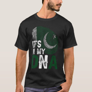 T-shirt C'est dans mon Adna Pakistan Drapeau empreintes di