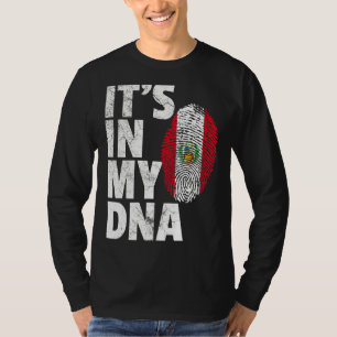 T-shirt C'est dans mon Adna Pérou Drapeau Souvenir