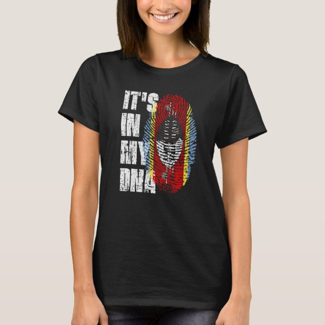 T-shirt C'est dans mon Adna Swaziland Drapeau Swaziland Sw (Devant)