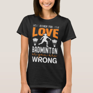 T-shirt C'est dans mon Dna Dminton Shuttle Racket Dminton