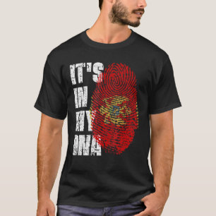 T-shirt C'Est Dans Mon Dna Monténégro Drapeau Monténégro