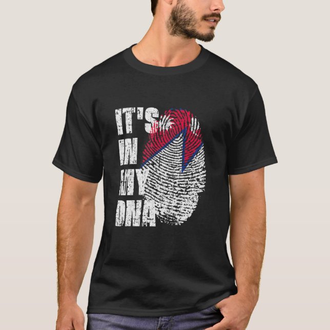 T-shirt C'Est Dans Mon Dna Népal Drapeau Népalais Népalais (Devant)