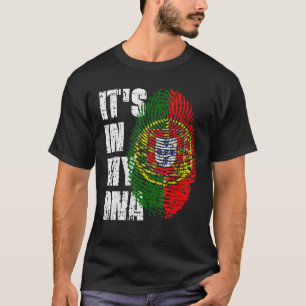 T-shirt C'Est Dans Mon Dna Portugal Drapeau Portugais