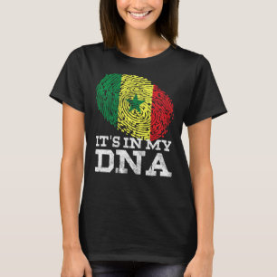 T-shirt C'est dans mon Dna Sénégalais Afro-Américain Sénég
