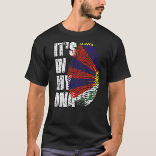 T-shirt C'est dans mon Drapeau Adn Tibet Tibétain