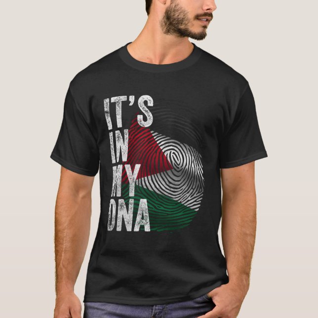 T-shirt C'Est Dans Mon Drapeau Palestine Drapeau Palestini (Devant)