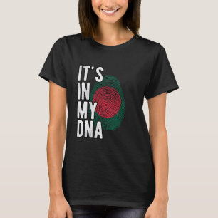 T-shirt C'est drôle dans mon ADN drapeau du Bangladesh Emp