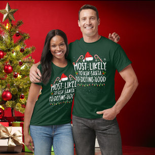 T-shirt C'Est Drôle De Demander À Père Noël De Définir De 