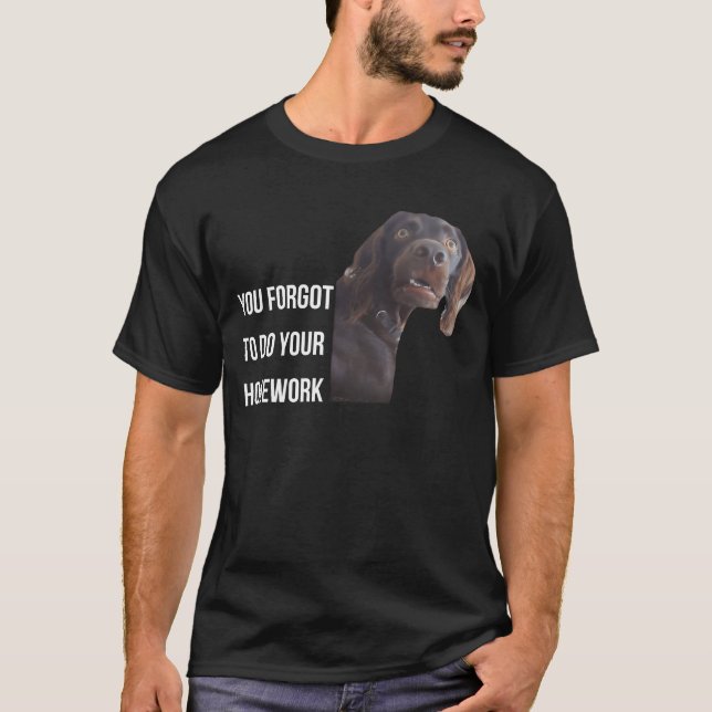 T-shirt C'Est Drôle De Setter Black Gordon Mème Vous Avez  (Devant)