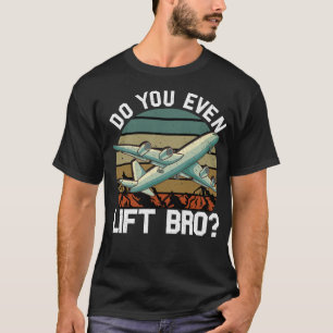T-shirt C'Est Drôle, même de faire voler le pilote d'avi
