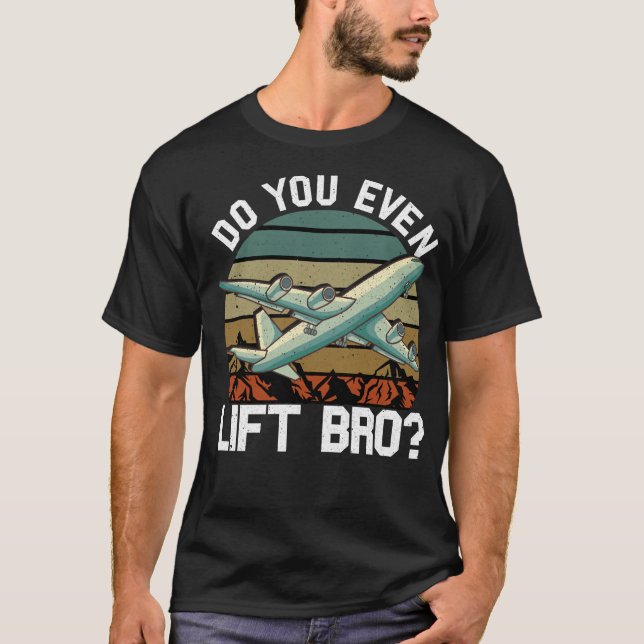 T-shirt C'Est Drôle, même de faire voler le pilote d'avion (Devant)
