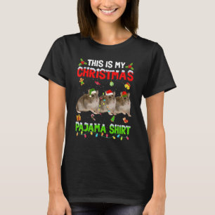 T-shirt C'Est Drôle, Mon Pyjama De Noël, Place Hamster