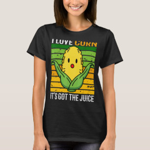 T-shirt C'est du maïs J'aime Corn Corn itu2019s a le jus