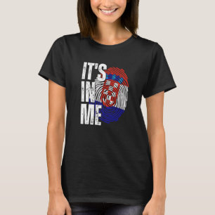 T-shirt C'est En Moi Drapeau Croatie Empreinte Digitale Pa