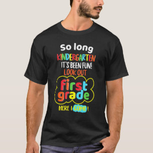 T-shirt C'est fini la maternelle, attention 1re année, j'a