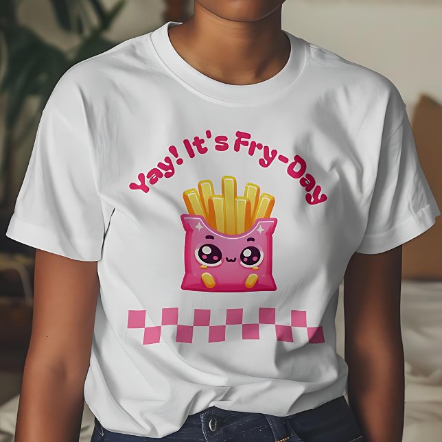T-shirt C'est Fry-Day Shirt mignon cadeau du vendredi pour (It's Fry-Day Shirt Cute Friday Gift for Foodie)