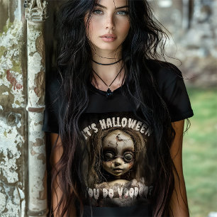 T-shirt C'est Halloween que vous faites poupée vaudou