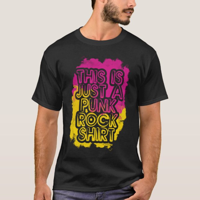 T-shirt C'Est Juste Un Punk Rock Design Music Rock 2 (Devant)