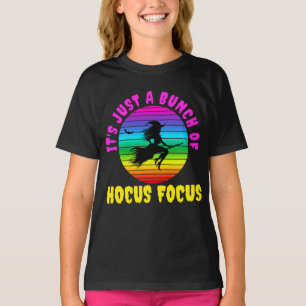 T-shirt C'est juste un tas de sorcière colorée de Hocus Po