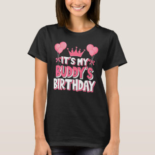 T-shirt C'est la fête d'anniversaire de My Buddy