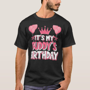 T-shirt C'est la fête d'anniversaire de My Buddy