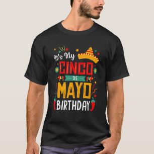 T-shirt C'est la fête d'anniversaire de My Cinco De Mayo