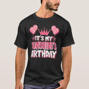T-shirt C'est la fête d'anniversaire de My Sunshine