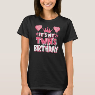 T-shirt C'est la fête d'anniversaire de My Twin