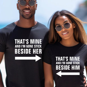T-shirt C'est la mienne et je suis partie en bâton à côté
