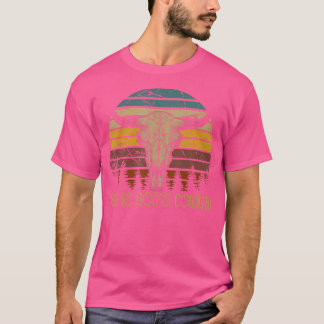 T-shirt C'Est La Musique De Dieu Country Outfit Bull Skull