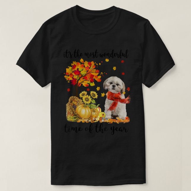 T-shirt C'est la période d'automne la plus merveilleuse Sh (Design devant)