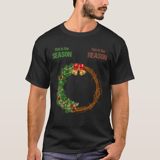 T-shirt C'Est La Saison C'Est La Raison De Christian Ch (Devant)
