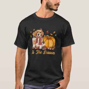 T-shirt C'Est La Saison Citrouille Beagle Chien Automne Sa