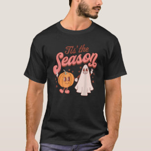 T-shirt C'Est La Saison Citrouille Boo 60s les années 70 H